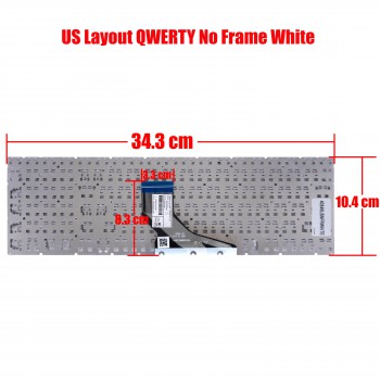Laptop Keyboard HP Spectre x360 - 15-df0001nv OEM High Quality (Ref.40549USNFRWHITE)