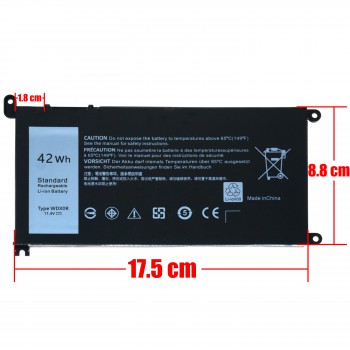 Laptop Battery - Battery for Dell Inspiron 13 700 13 7368 INS 13MF PRO-D1708TS INS 13MF PRO-D1508TS 17368-0027 15-5570 P75F 15 5567 15 5579 P58F (1-BAT0073(42WH))